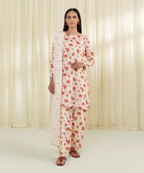 3 Piece - Printed Lawn Suit