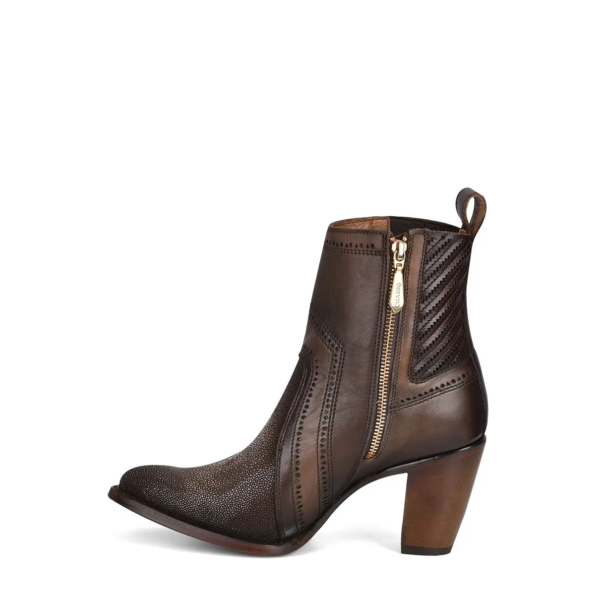 3F94MA - Cuadra brown fashion Paris Texas stingray ankle boots for women