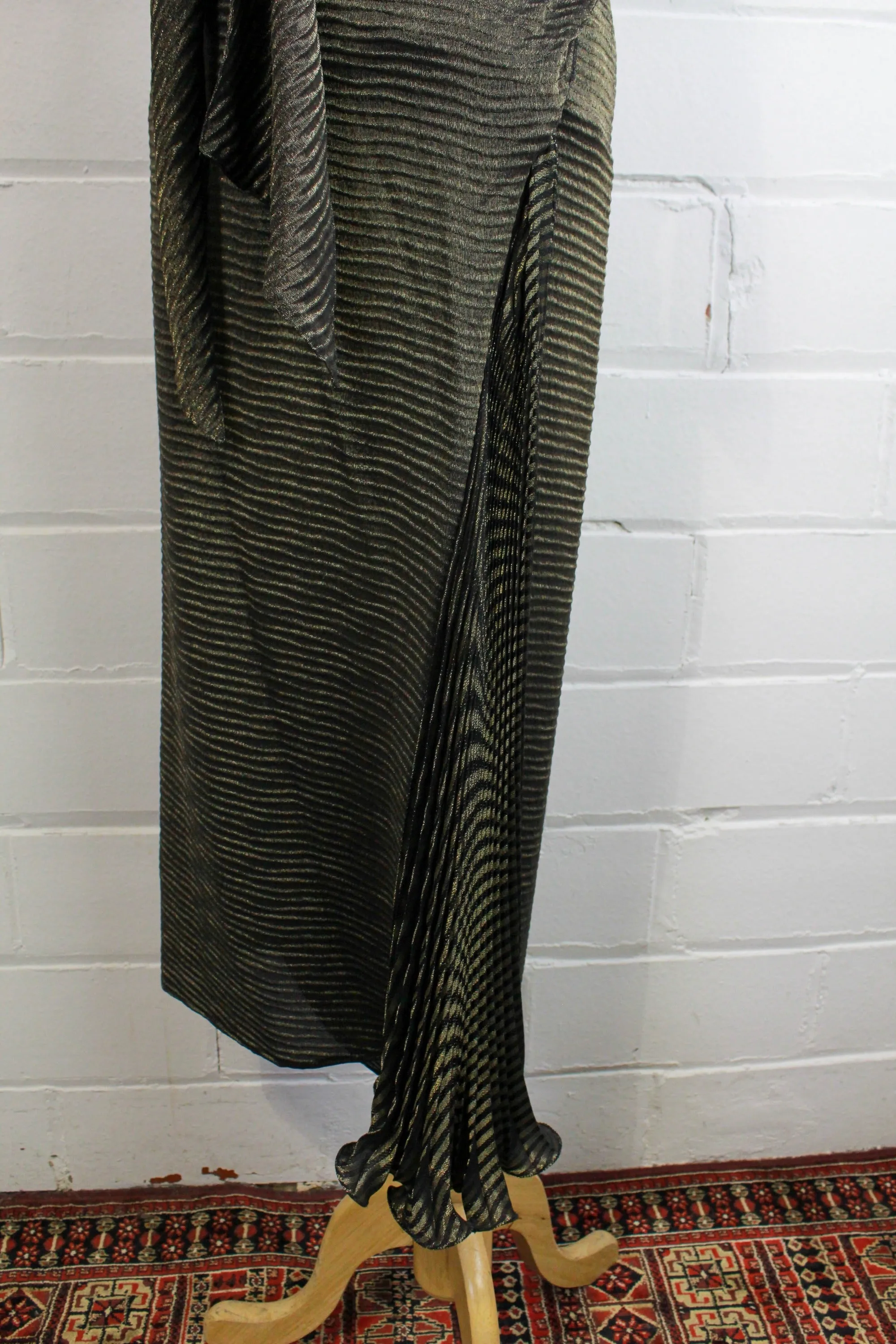 80s/90s Harriet Selling Metallic Wrap Skirt, Large