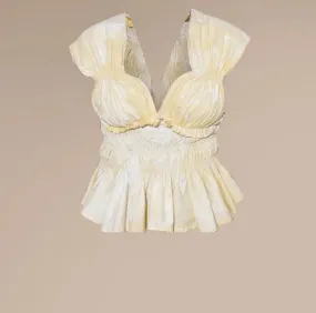 AGA CULTURE Itohan Ruffled Top