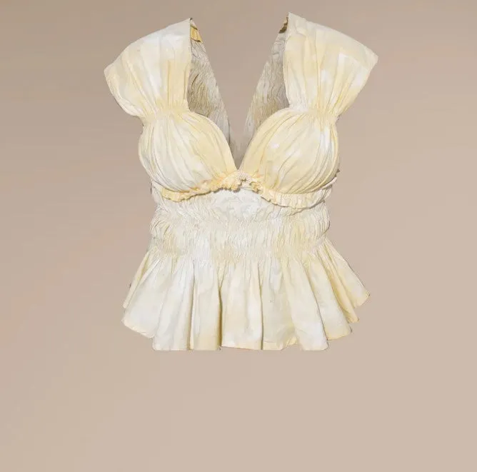 AGA CULTURE Itohan Ruffled Top