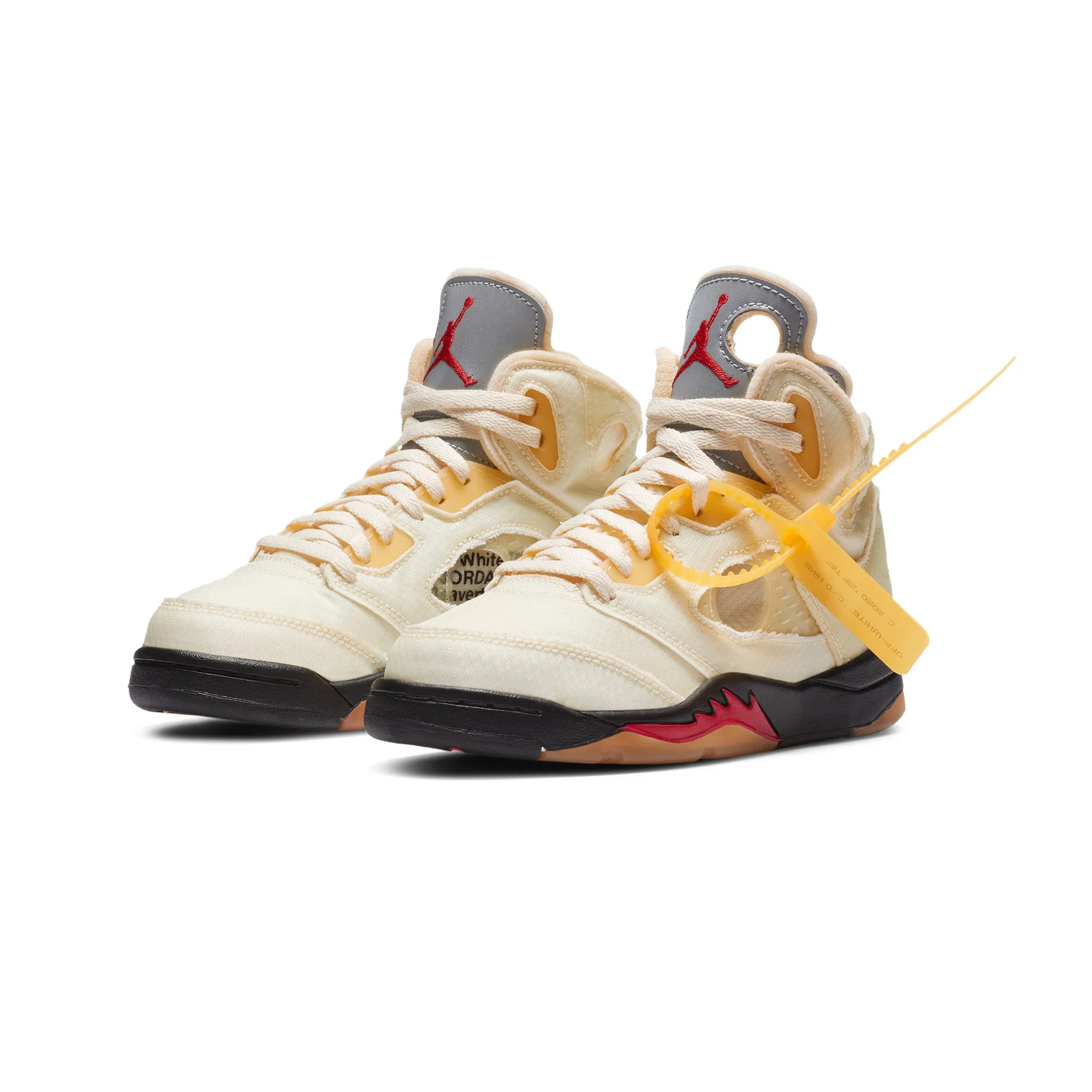 Air Jordan Off-White Little Kids 5 Retro SP Shoes