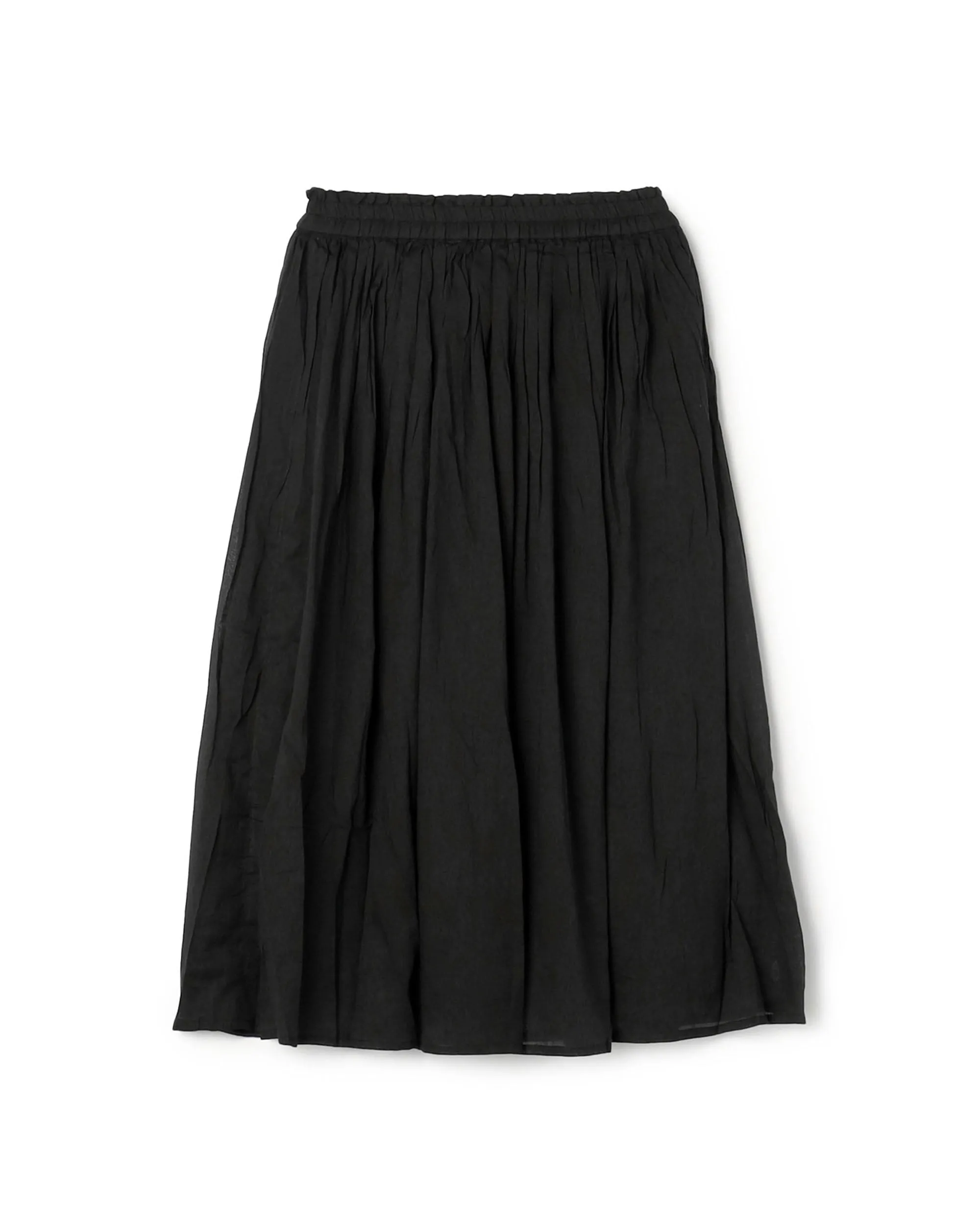 Ats Crinkle Pleat Cotton Maxi Skirt