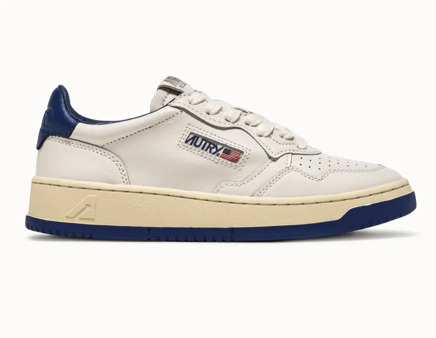 Autry Action Shoes 01 Bicolour AULM BB35 - Blue & White