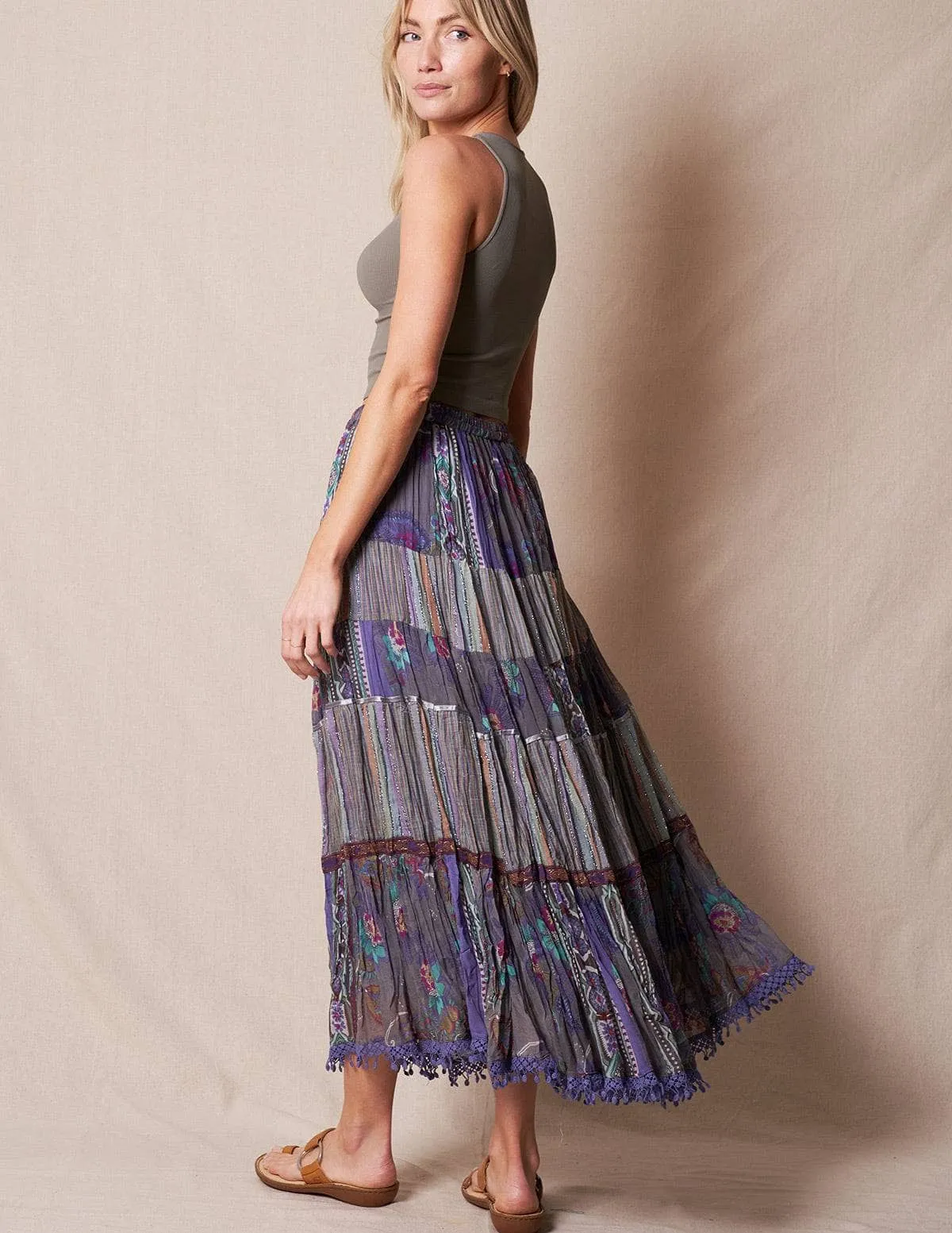 Aziza Skirt - Lavender Grey - L/XL Only