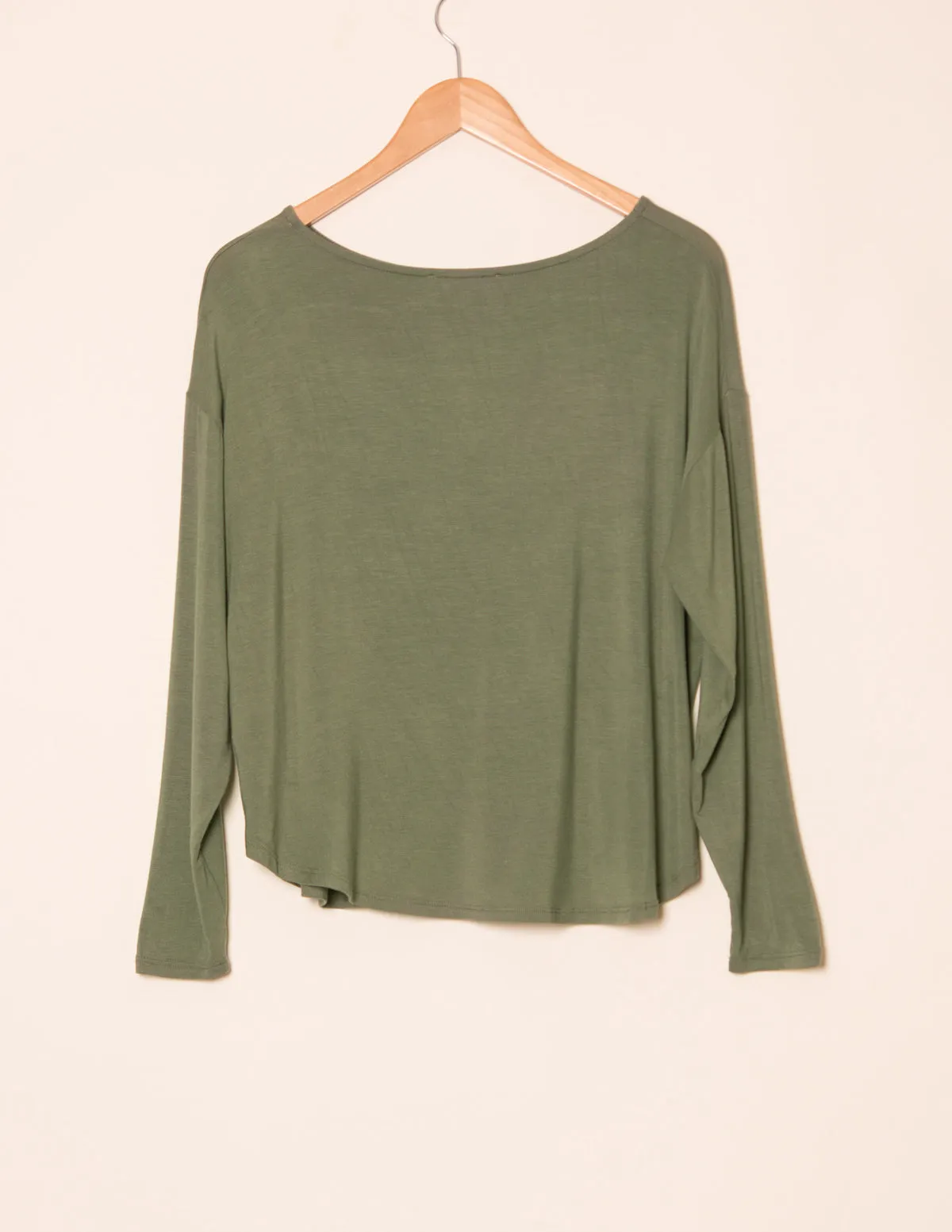 Bamboo Dolman Long Sleeve Tee - As-Is-Clearance