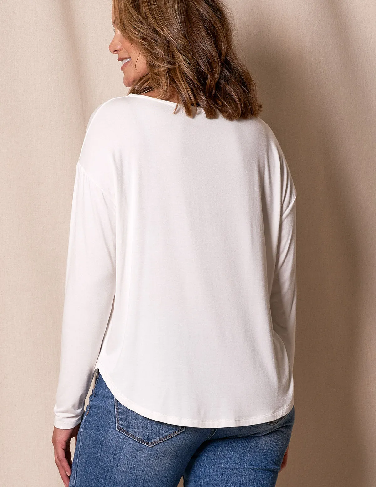 Bamboo Dolman Long Sleeve Tee - As-Is-Clearance