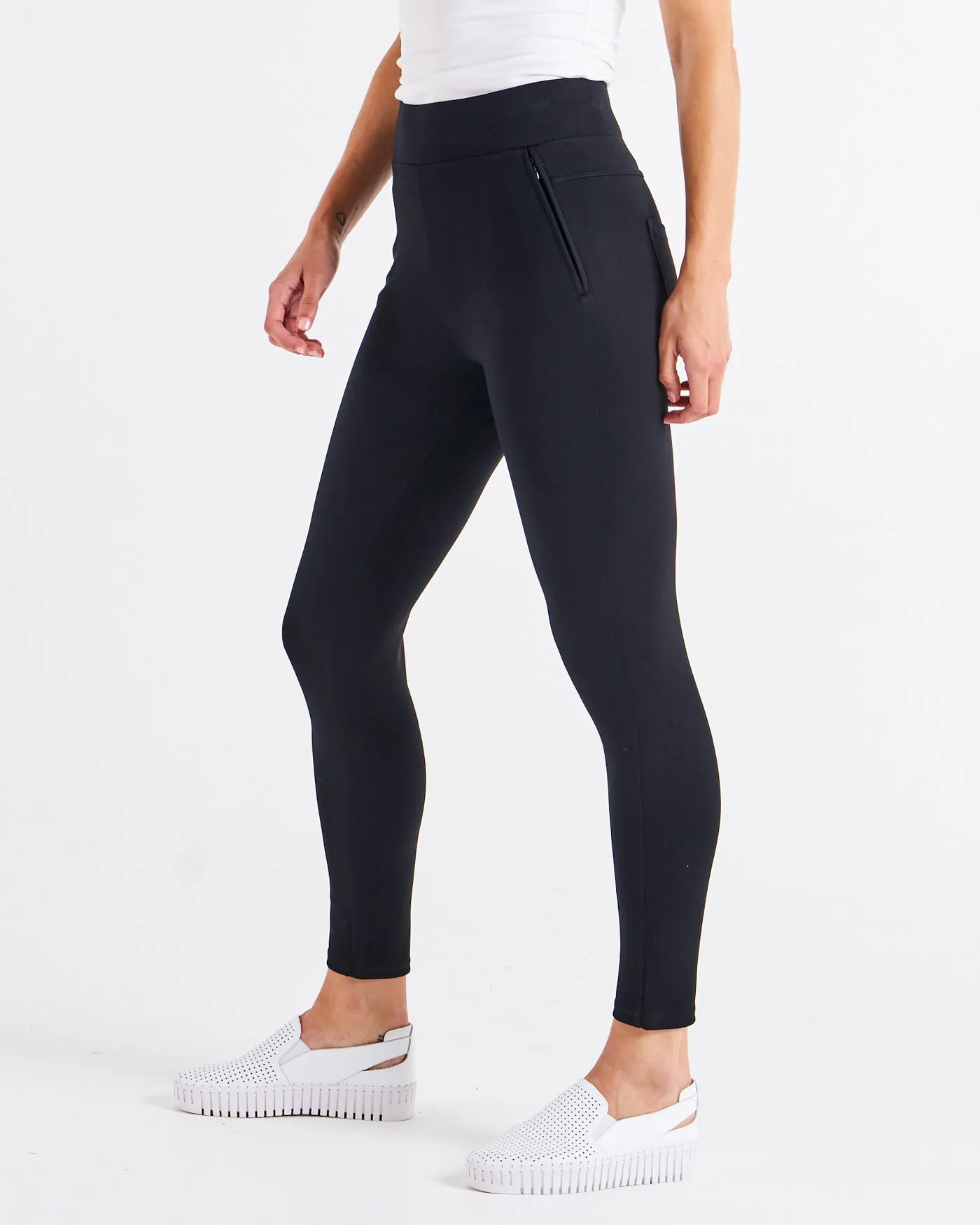 Betty Basics Priscilla Ponte Legging - Black