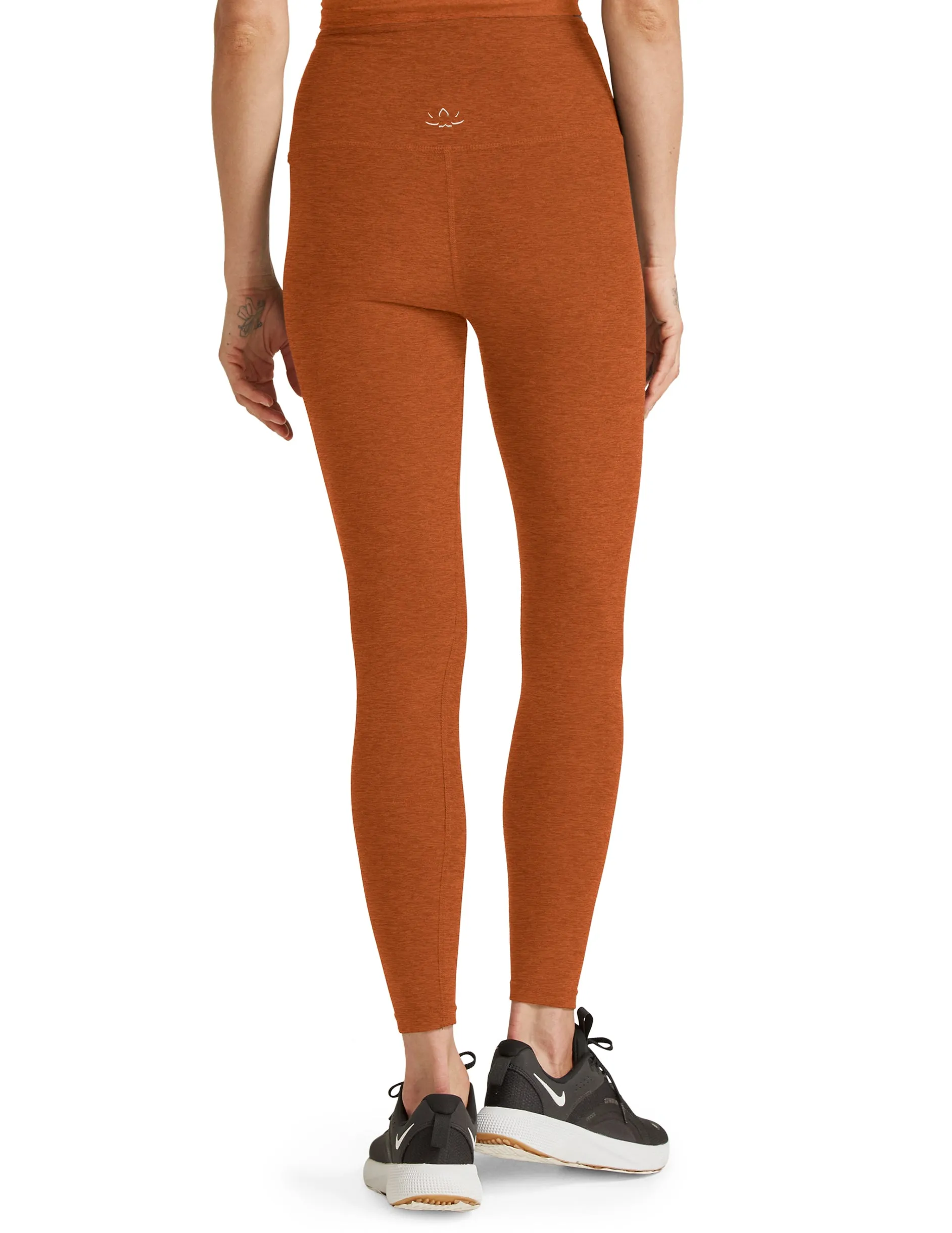 Beyond Yoga Caught in the Midi Legging - Warm Clay Heather