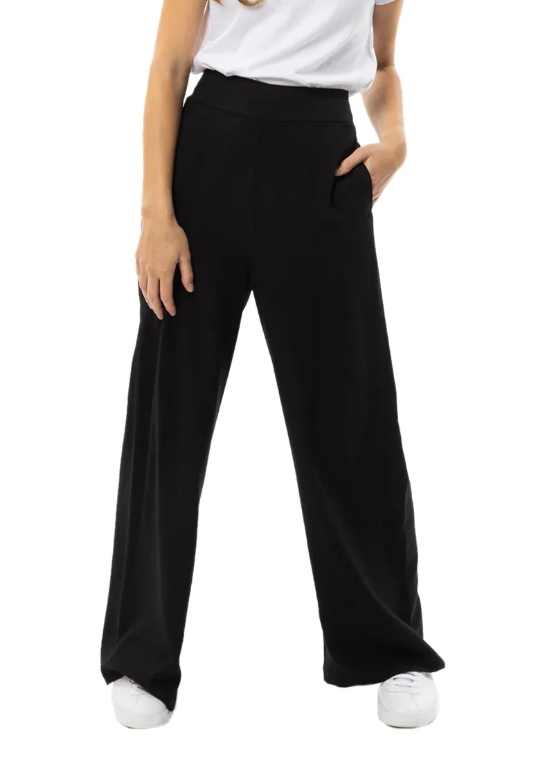 Billie The Label Essential Wide Leg Pants - Black