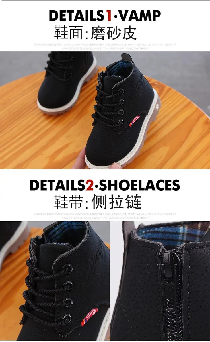 Black Texture Imported Bamboo Laces Long Shoes 2650 A