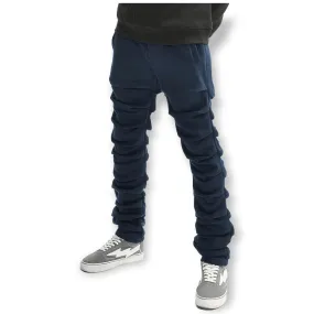 Bleecker and Mercer Men Stacked Sweatpants (Navy)