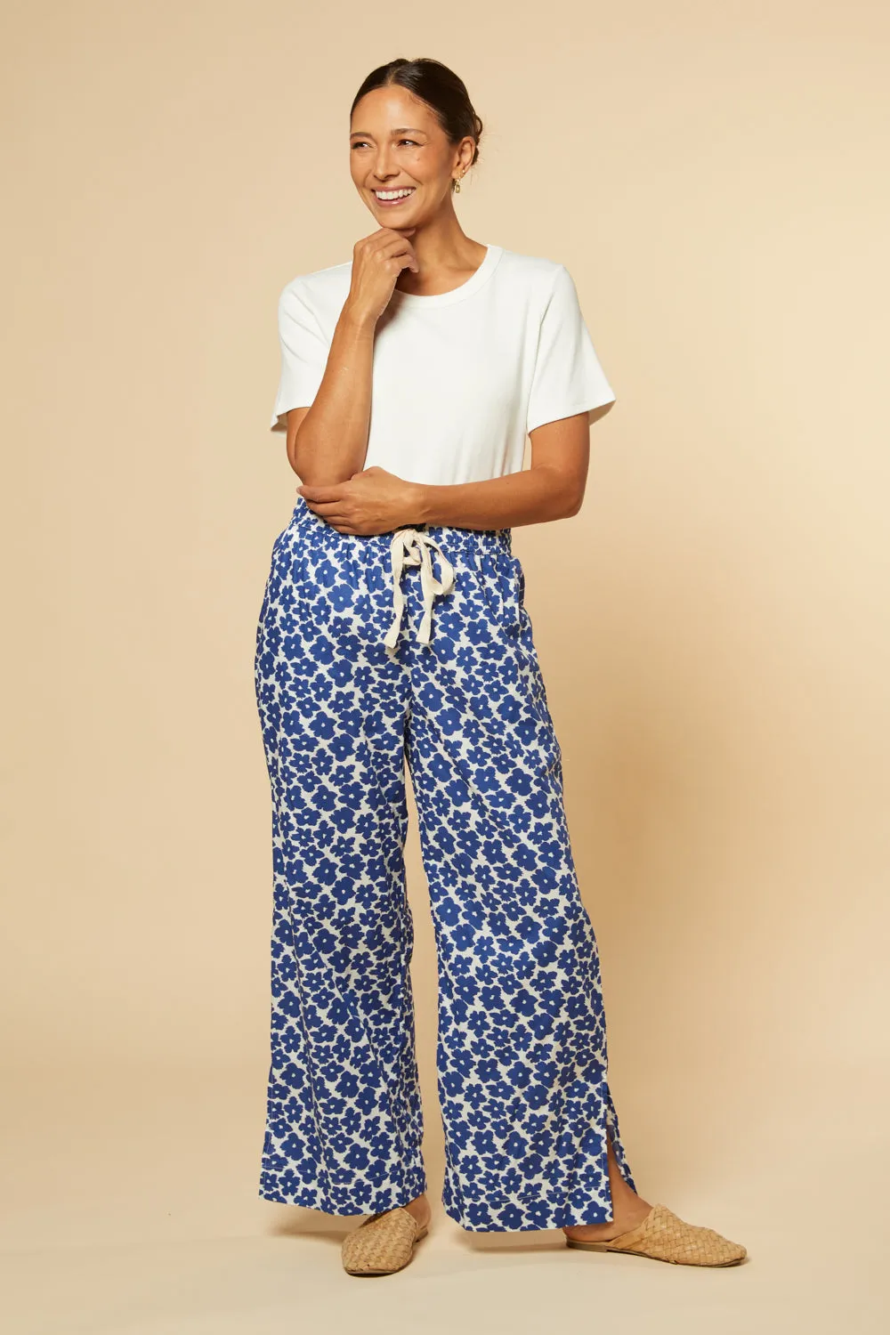 Breezy Elastic Waist Pant Osaka Midnight