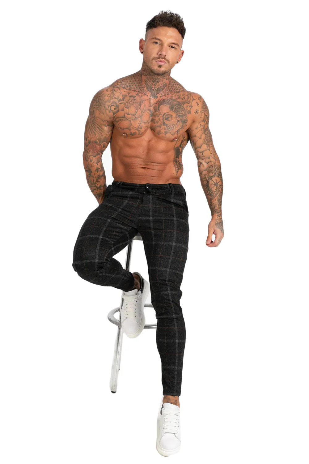 Buy $80 Free Shipping Men's Black Skinny Pants