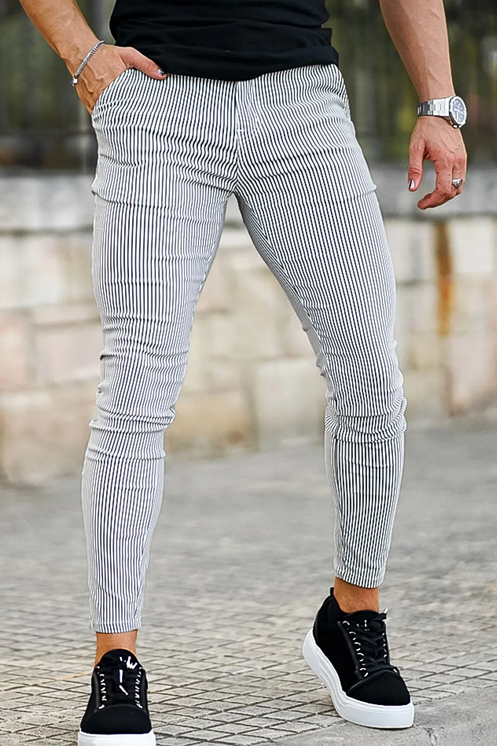 Buy $80 Free Shipping Men's Grey Pants