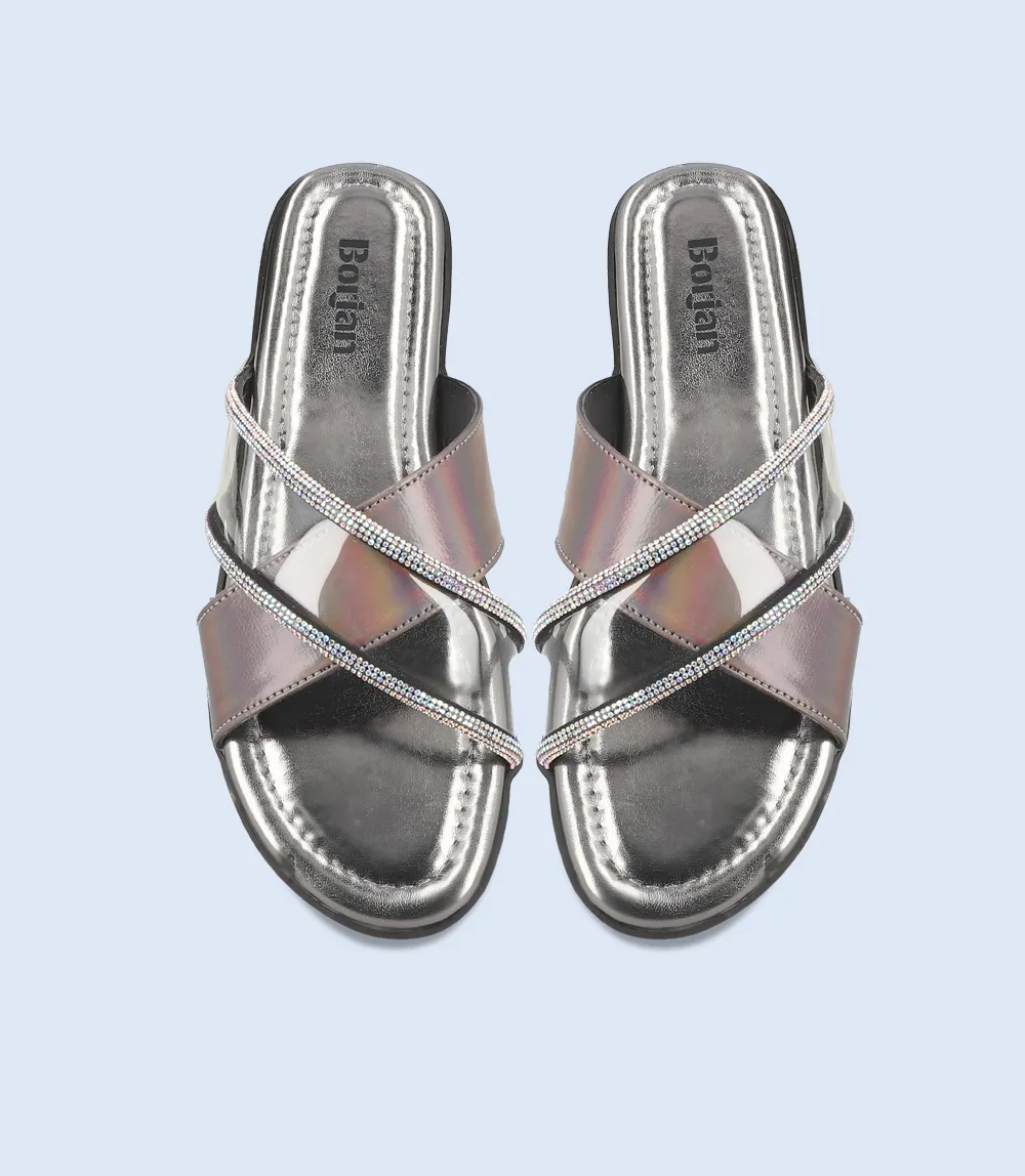 BW9200-GREY-Women Slipper