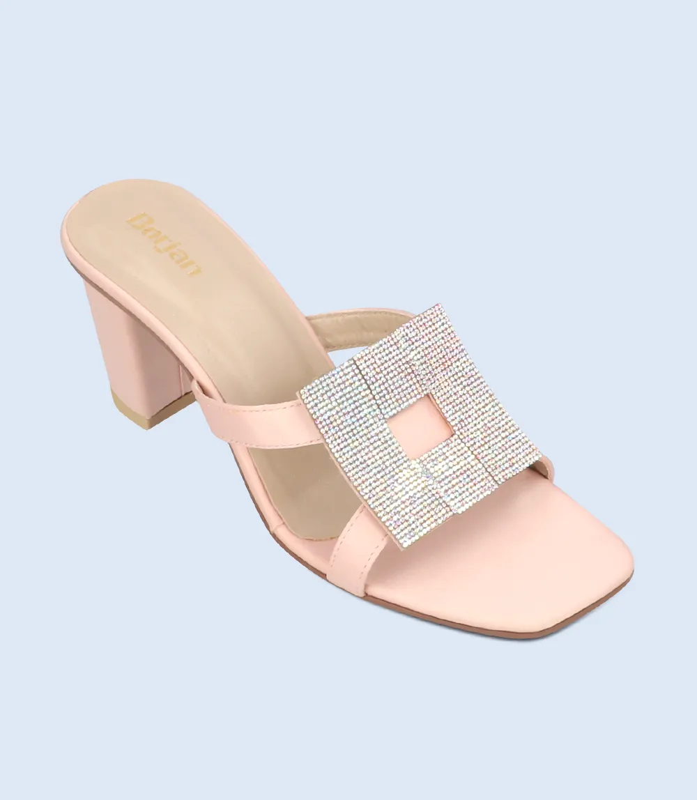 BW9627-CHAMPAGNE-Slipper Heel