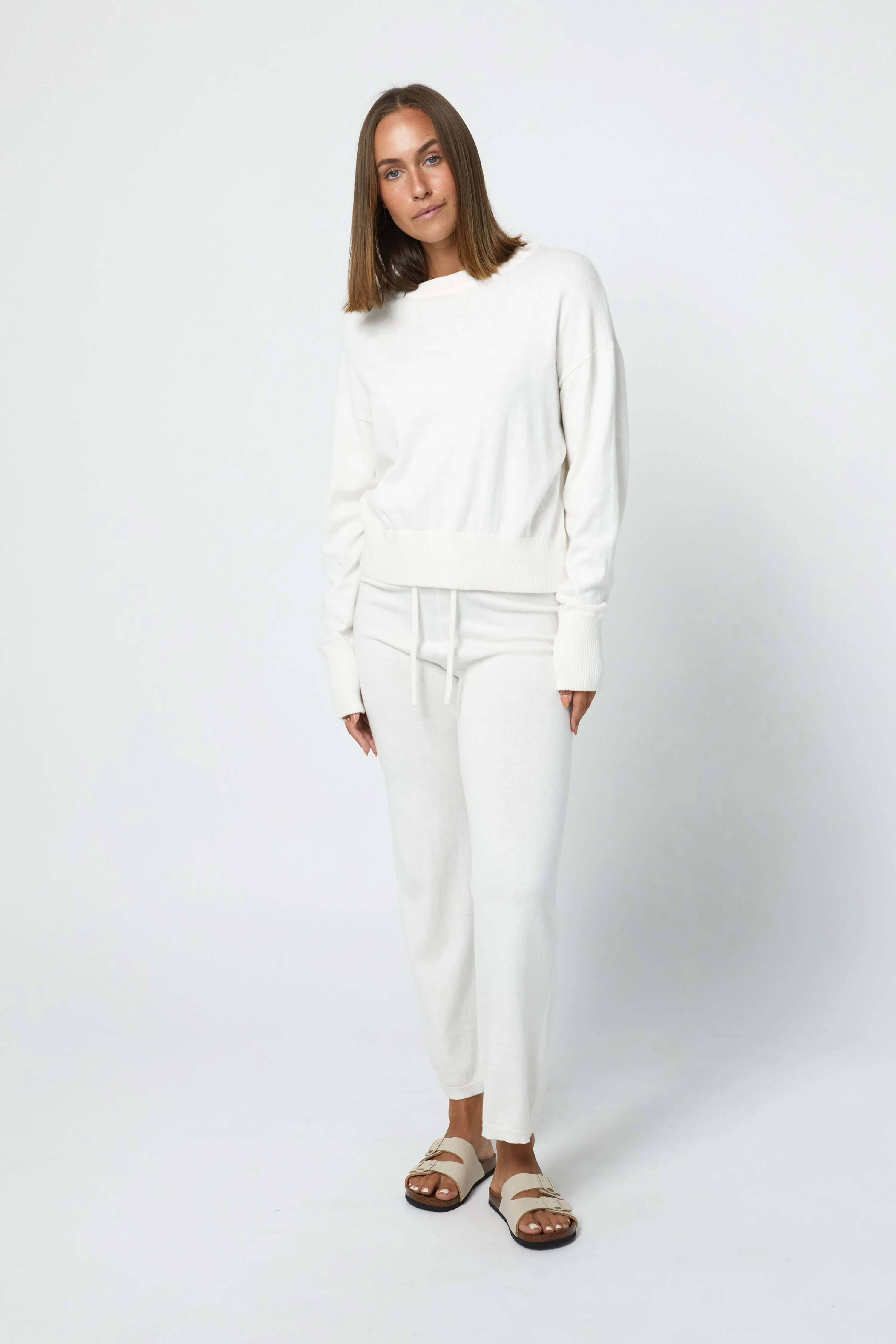 CALLIE LOUNGE PANT - WINTER WHITE