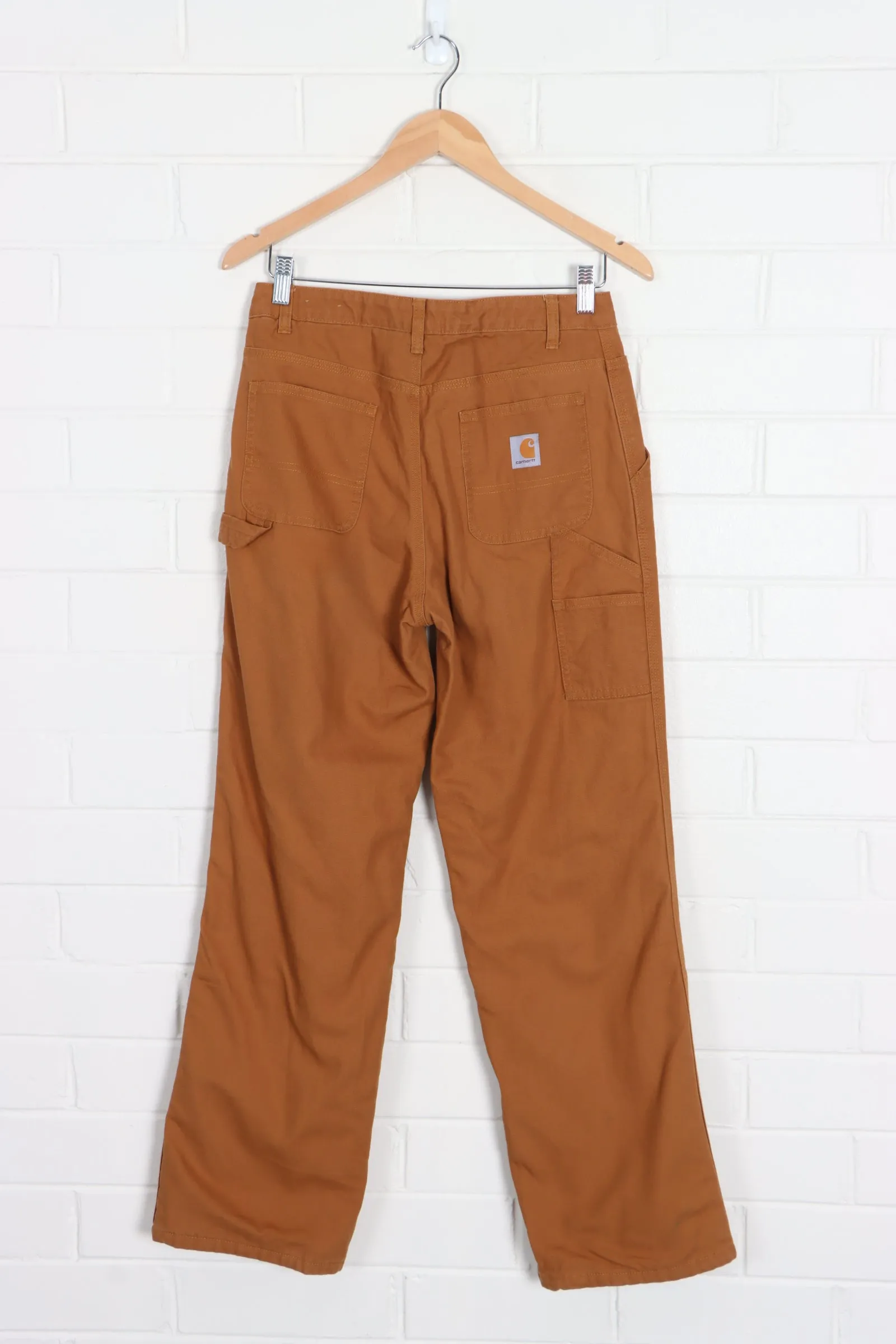 CARHARTT Camel Tan Duck Canvas Carpenter Pants (S-M)