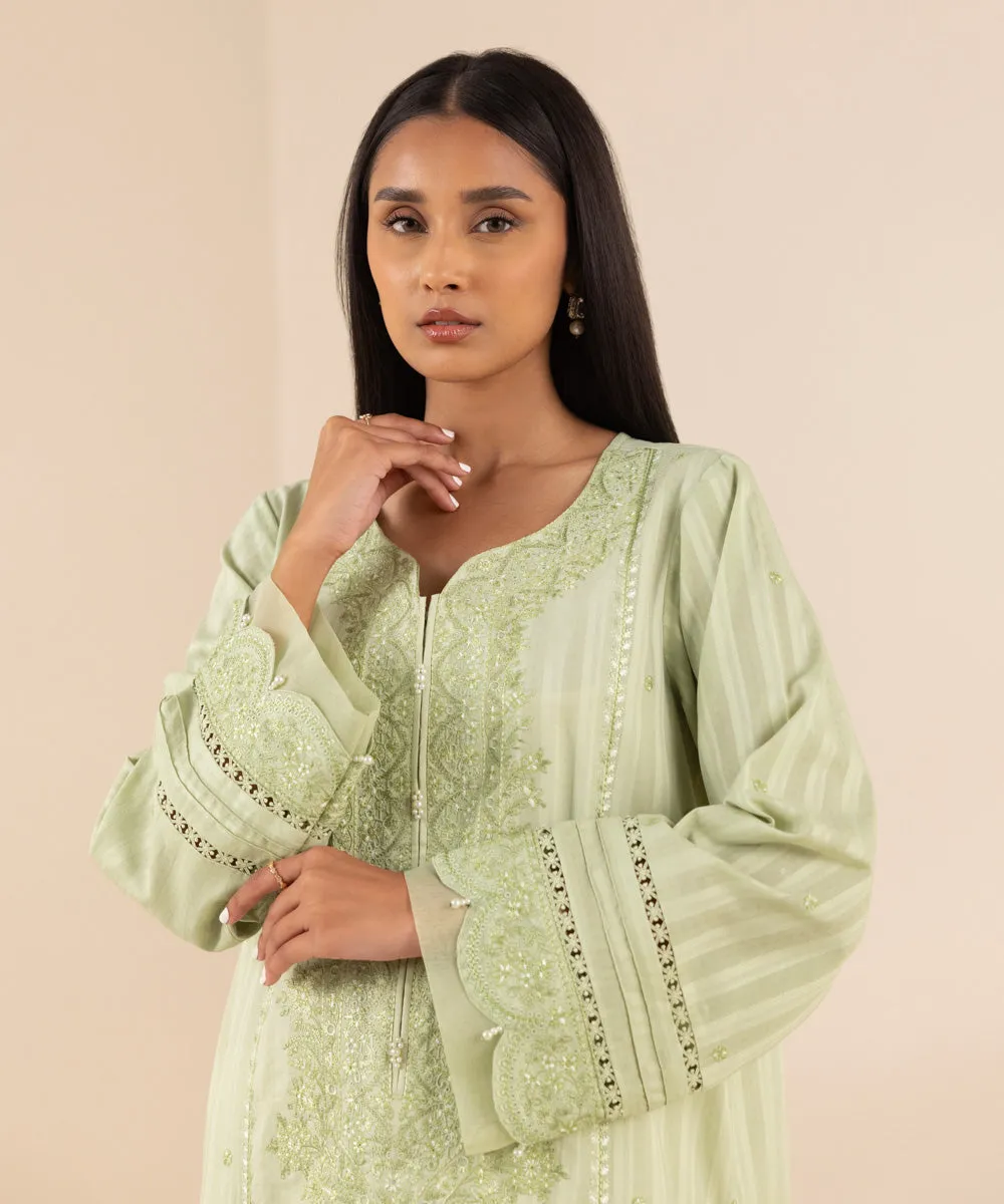 Chikankari Embroidered Shirt