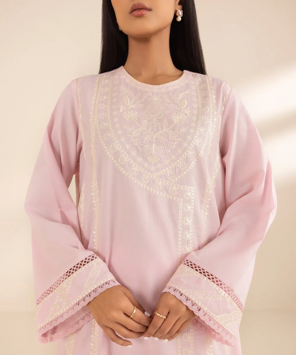 Chikankari Embroidered Shirt