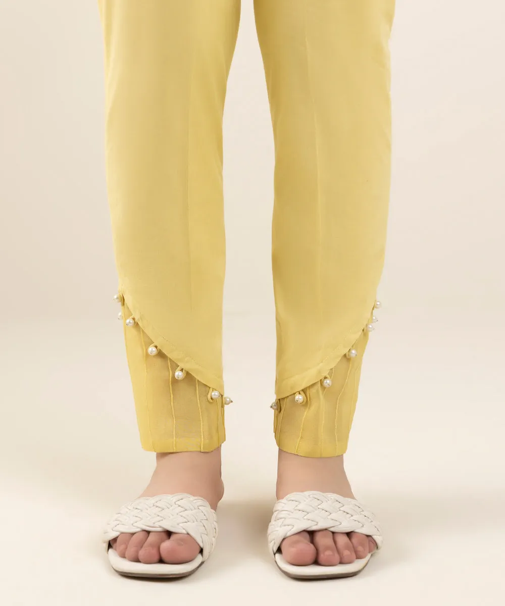 Cotton Cigarette Pants