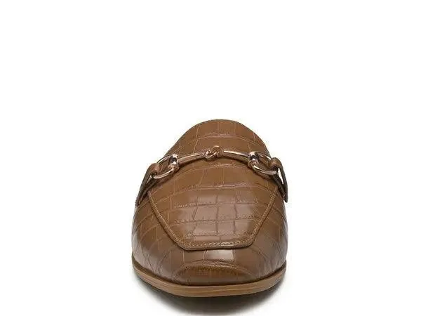 Croc Mules Faux Leather Metallic Buckle