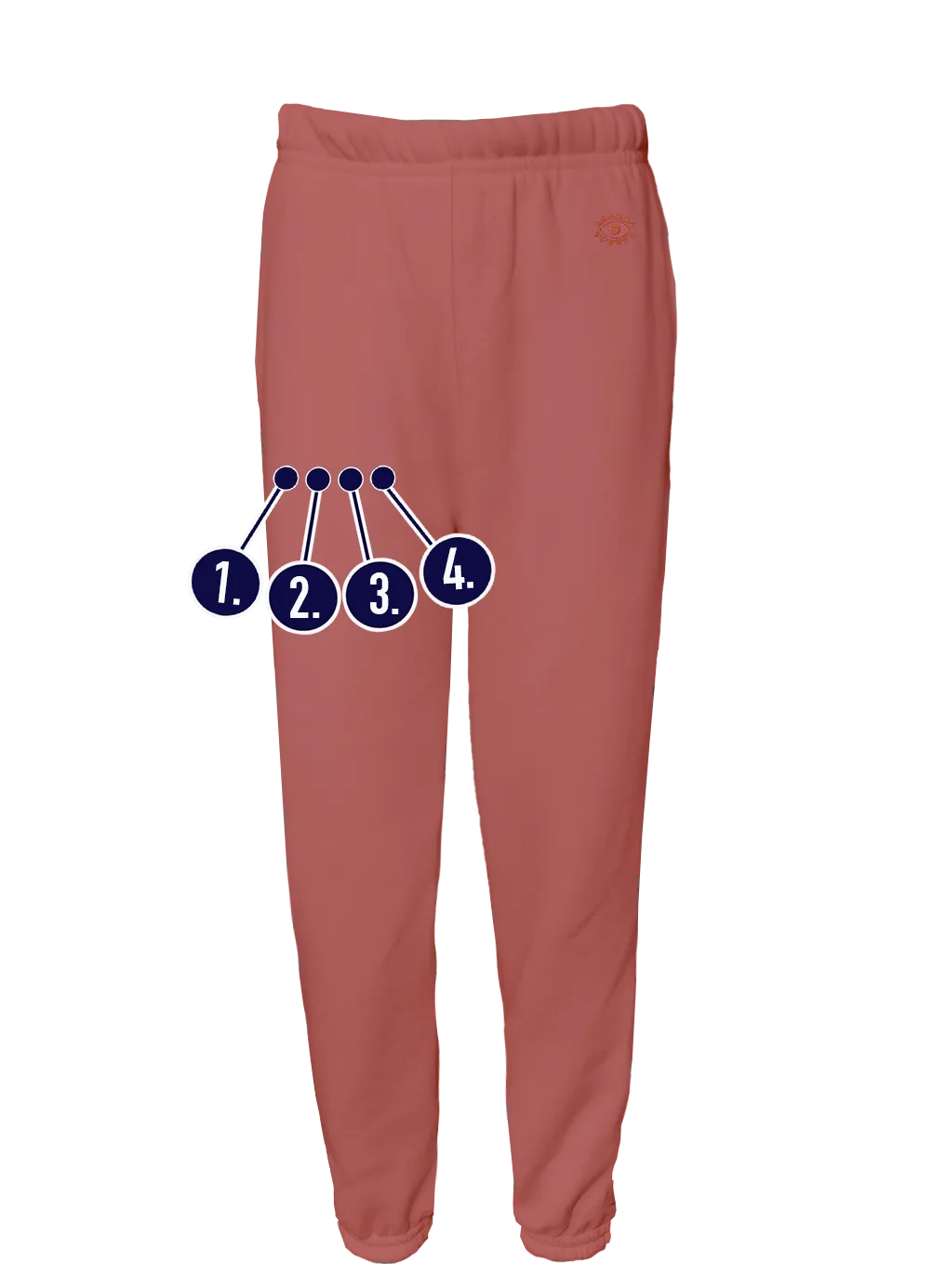 Custom Mini Thigh Kids' Sweatpants