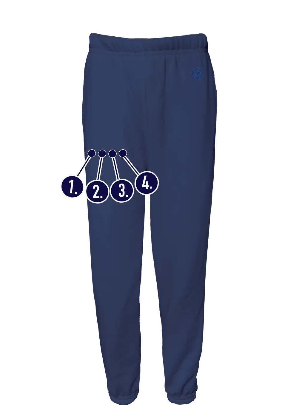 Custom Mini Thigh Kids' Sweatpants