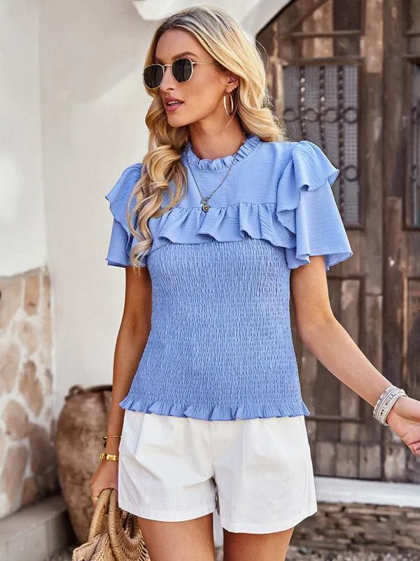 Elegant Ruffled Summer Top