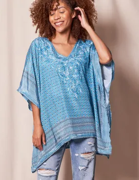 Fair Trade Flowy Tunic - Blue Sky