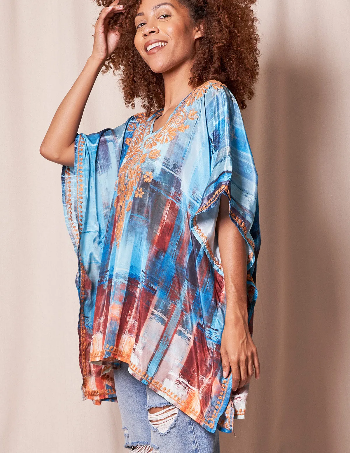 Fair Trade Flowy Tunic - Sunset