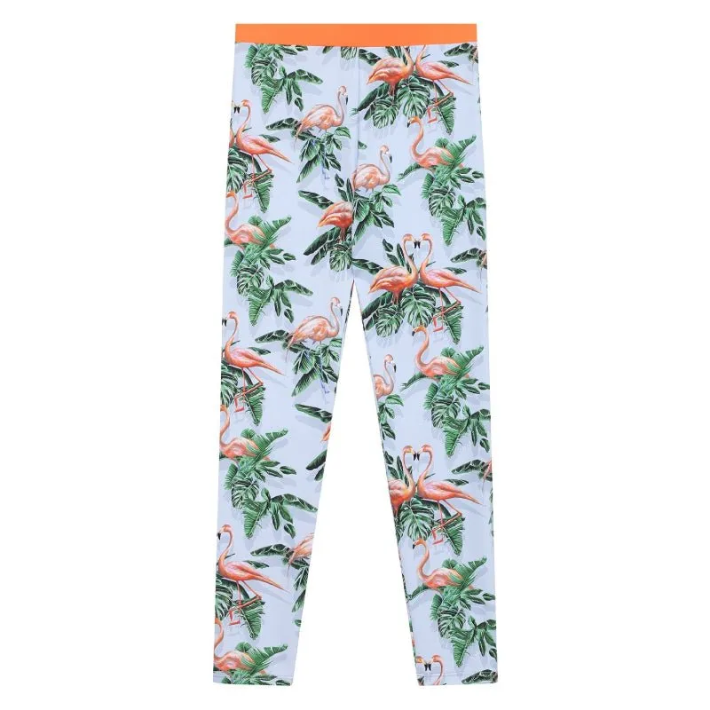 Flamingo Print Leggings