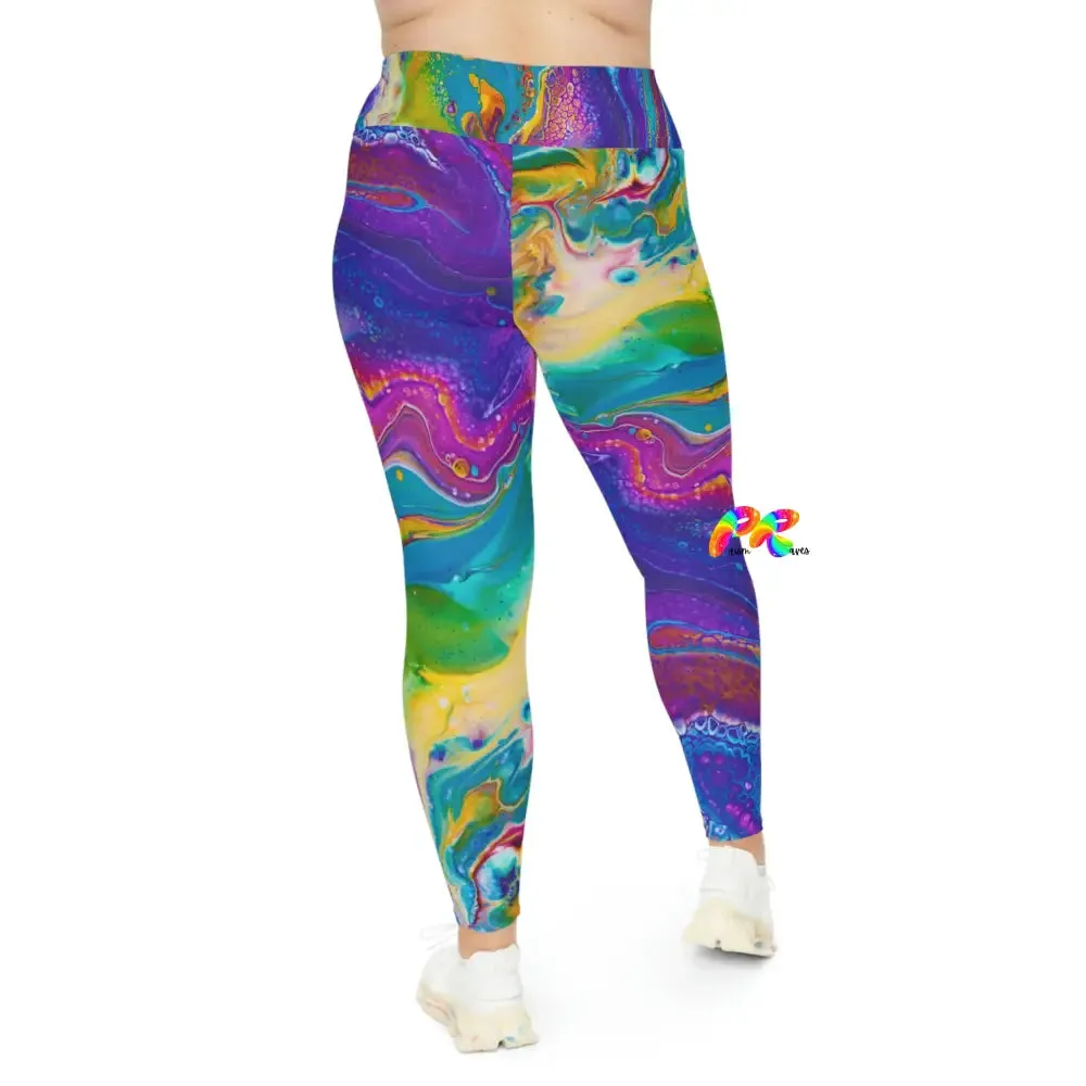 Fluid Palette Plus Size Leggings