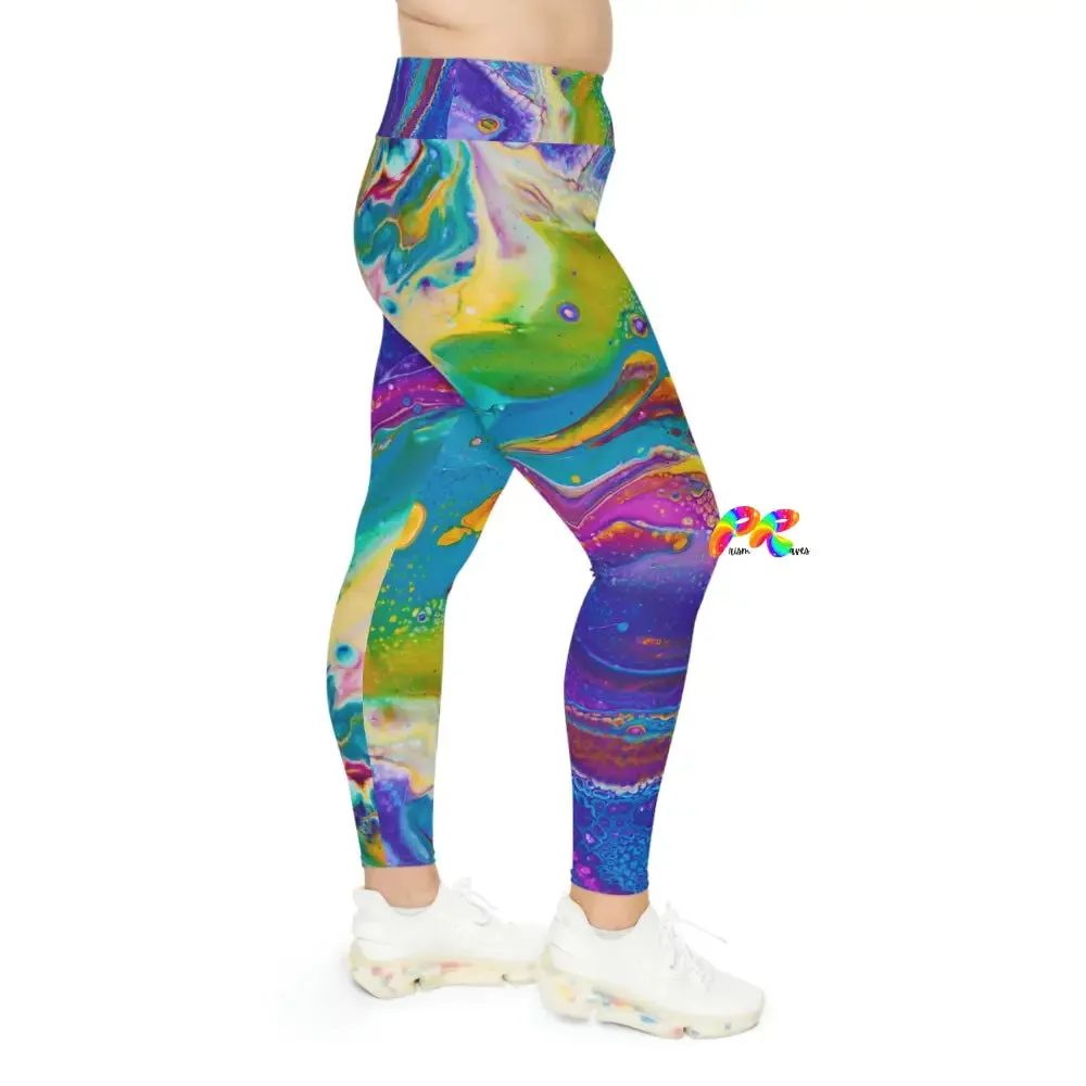 Fluid Palette Plus Size Leggings