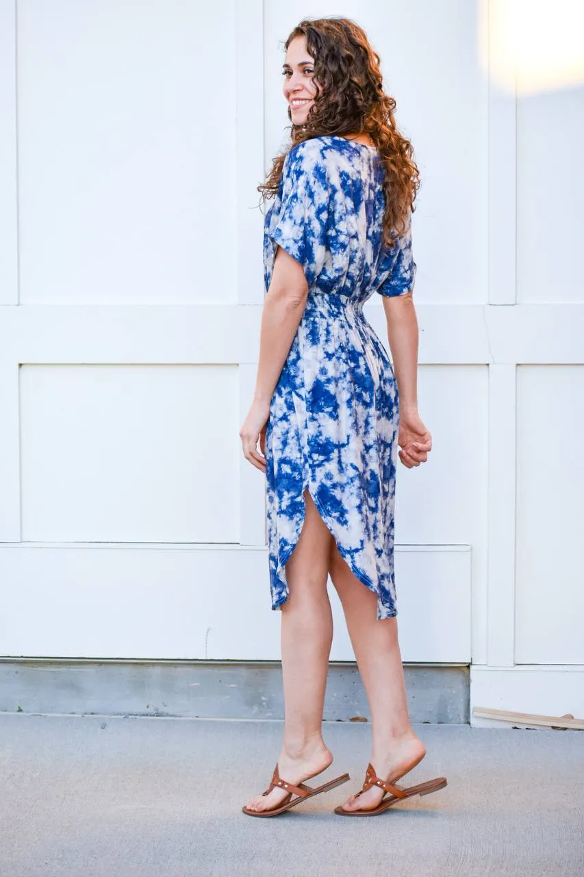 Give You Everything Blue Tie Dye Dress