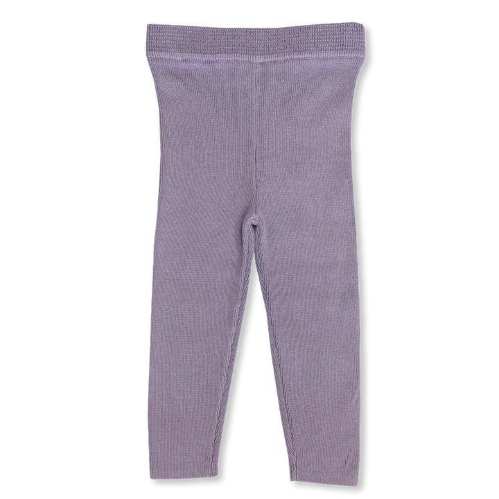 Grown - Organic Ribbed Essential Leggings - Iris