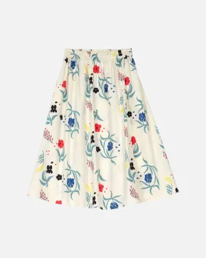 Herbaario Garrel Cotton Poplin Elastic Waist Skirt