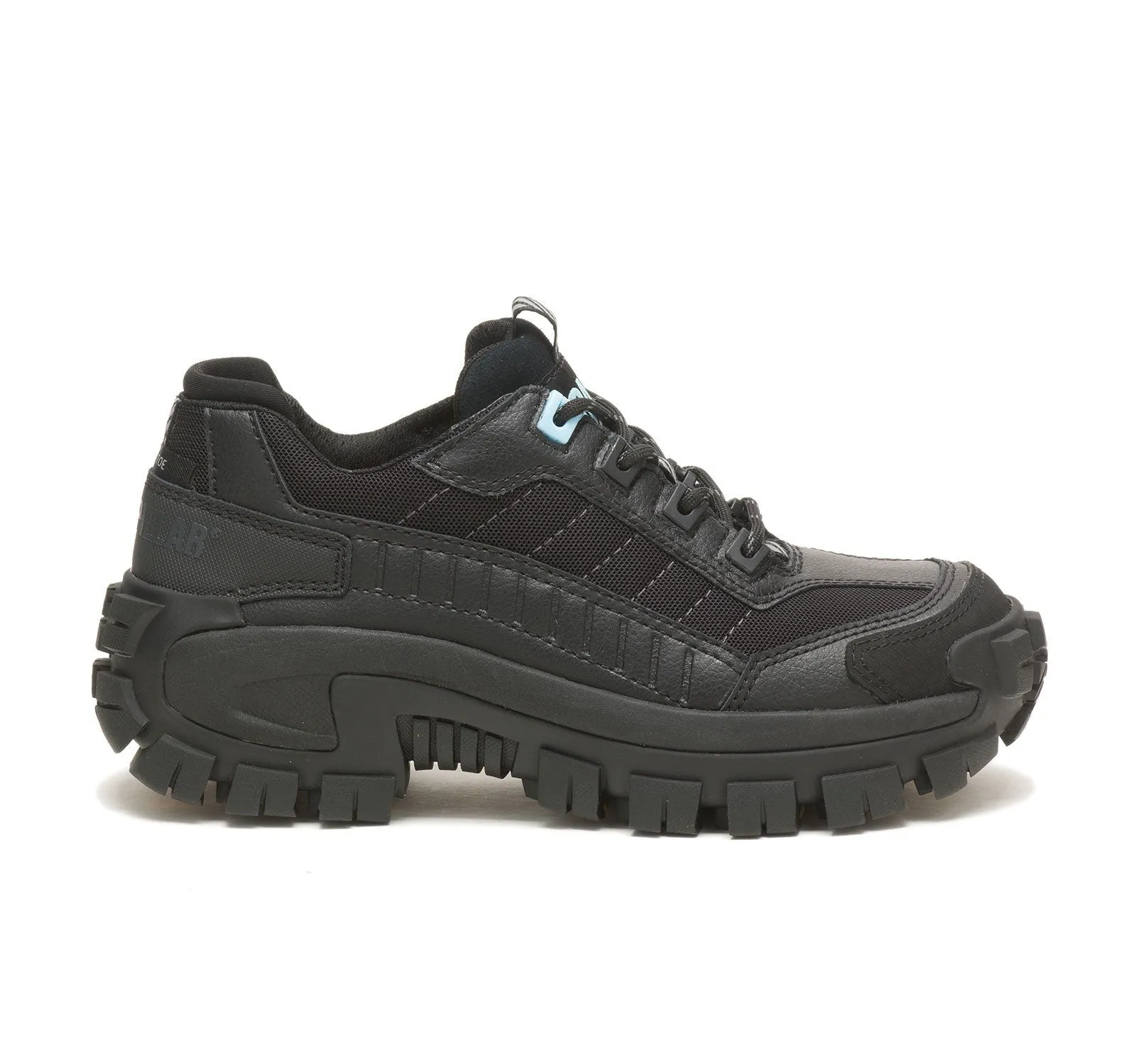 Invader WoMen's Steel-Toe Work Shoes Black/Light Blue