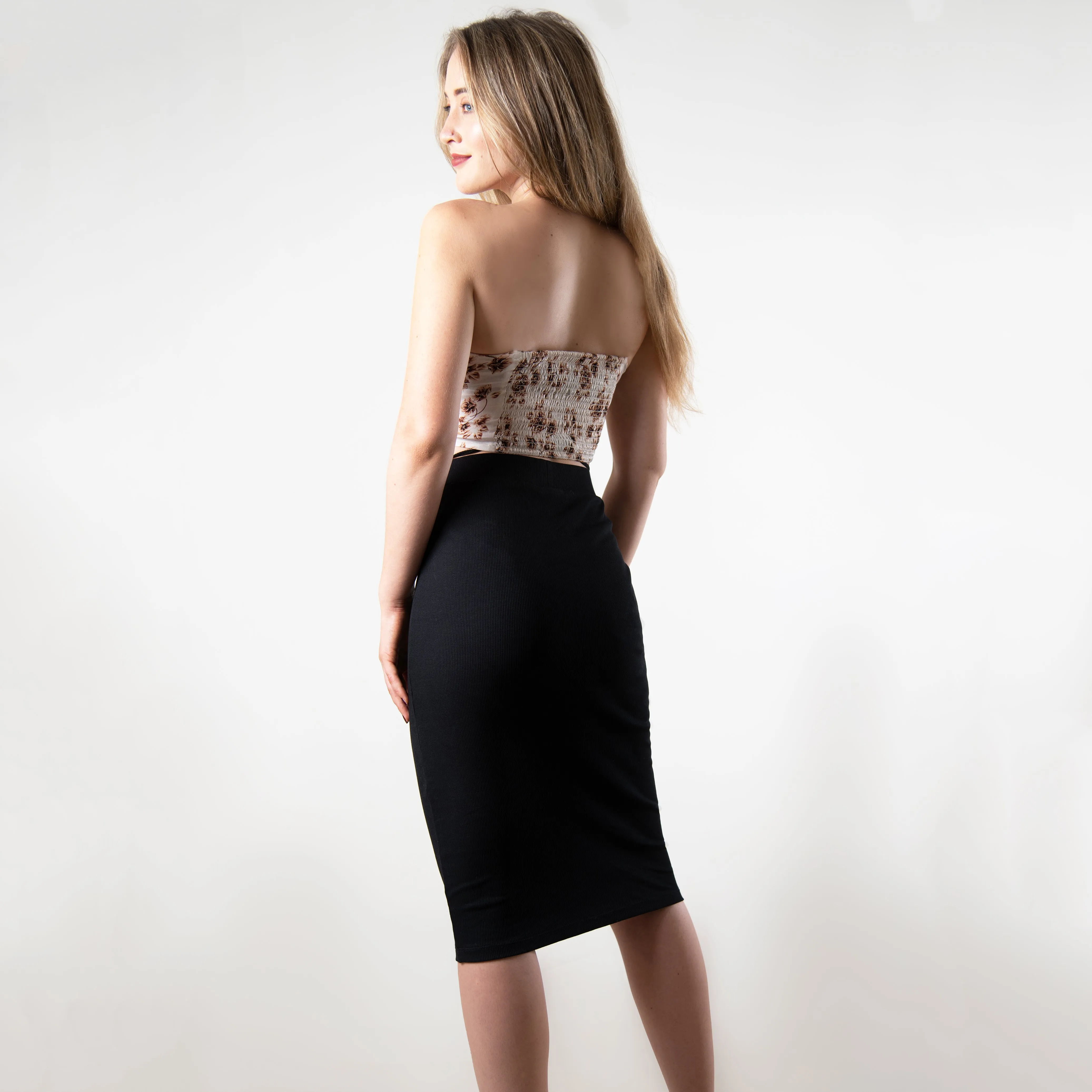 IZF Midi Skirt With Waist String