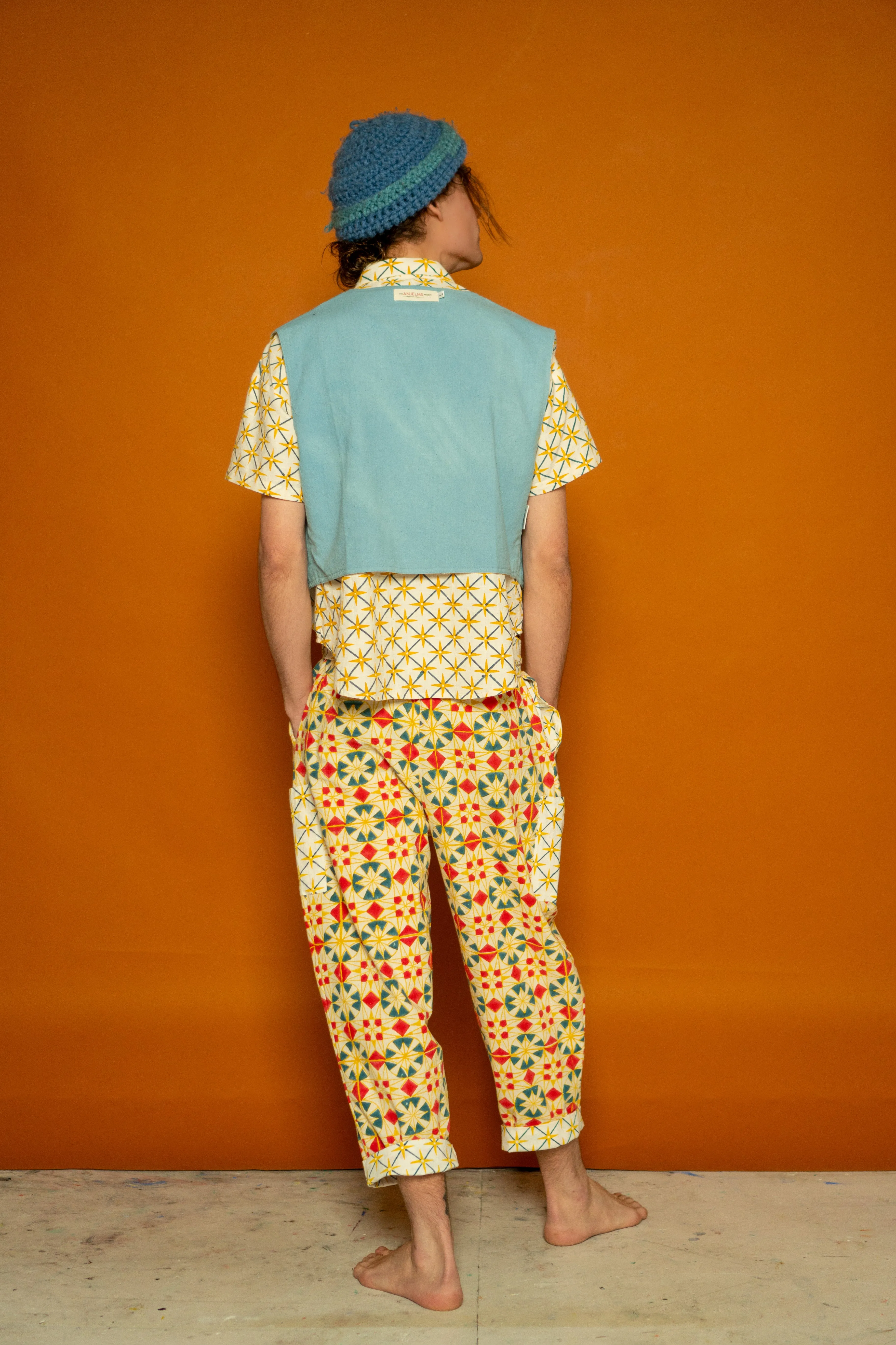 Japanese Work Pants - Parcheesi Print