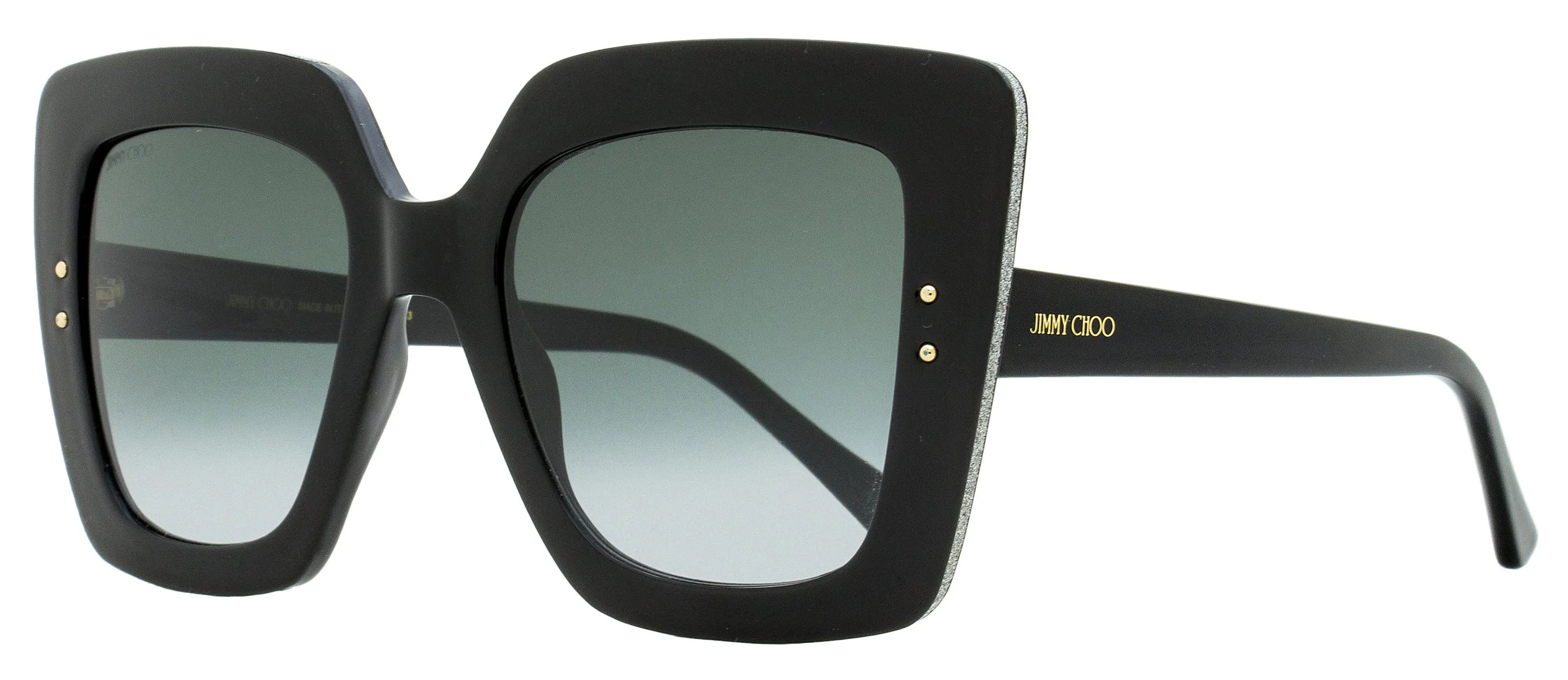 Jimmy Choo Women's Square Sunglasses Auri /G 8079O Black 53mm