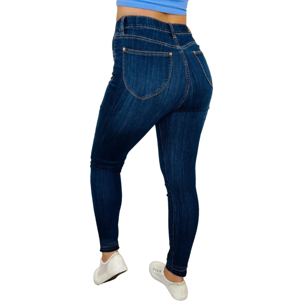 Judy Pull On Slim Denim Jeans