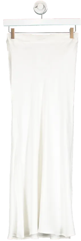 Karen Millen White Viscose Maxi Skirt UK 6