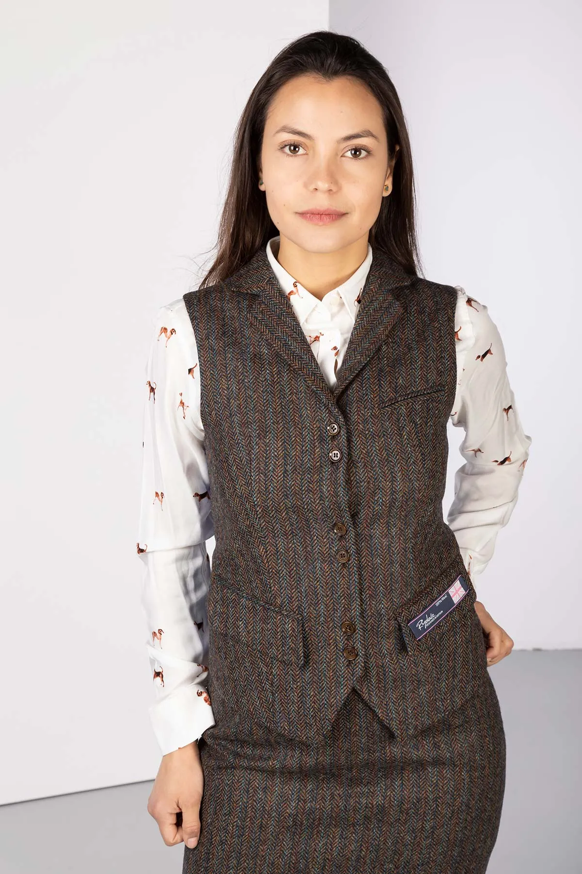 Ladies Limited Edition Tweed Waistcoat - Helen