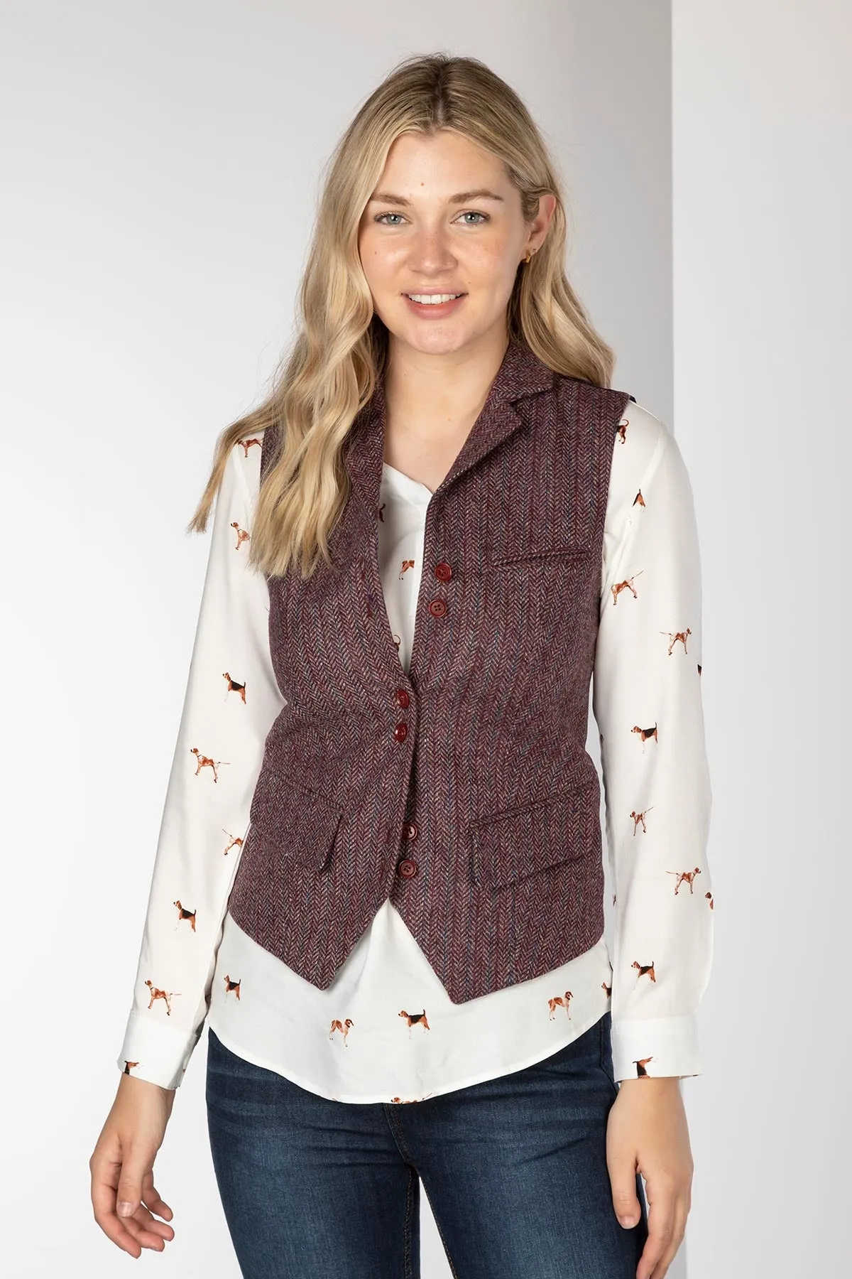 Ladies Limited Edition Tweed Waistcoat - Helen