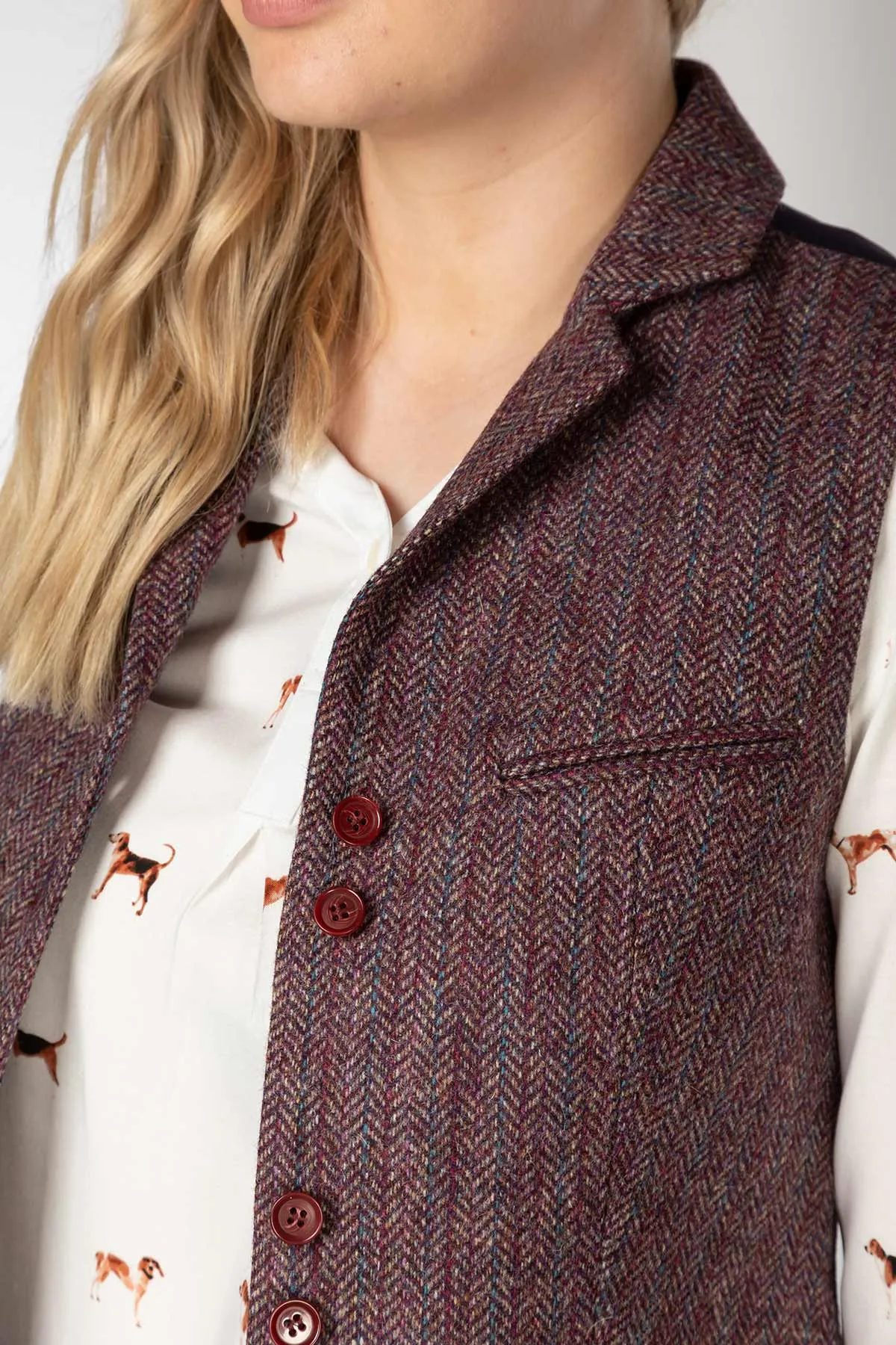 Ladies Limited Edition Tweed Waistcoat - Helen