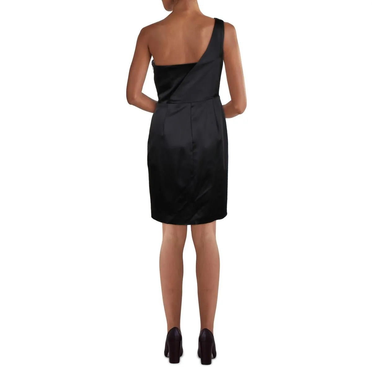 Lauren Ralph Lauren Womens Satin Pleated Cocktail And Party Dress