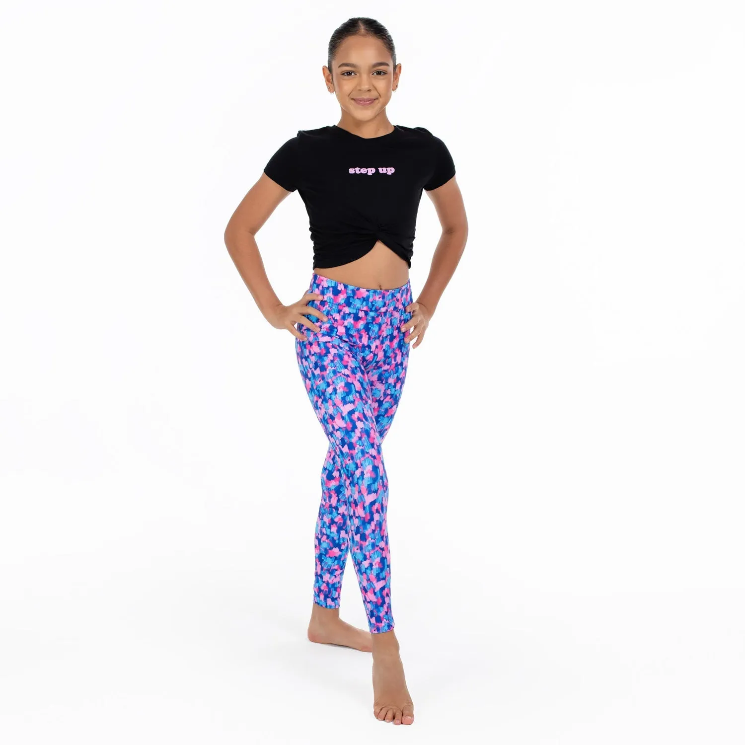 Long Legging in Digital Splats Print