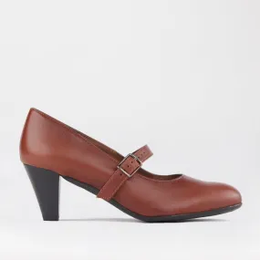 Mary Jane Court Shoe Chesnut- 12733